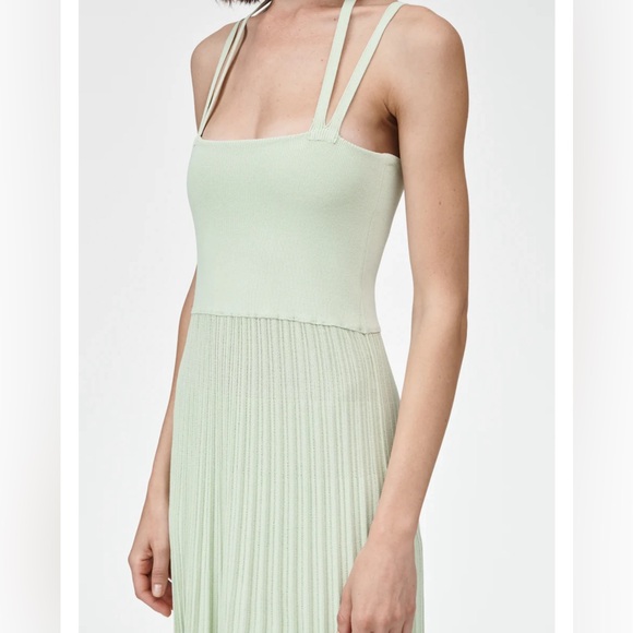 Halter Neck Dress in Aegean Green - Picture 2 of 9